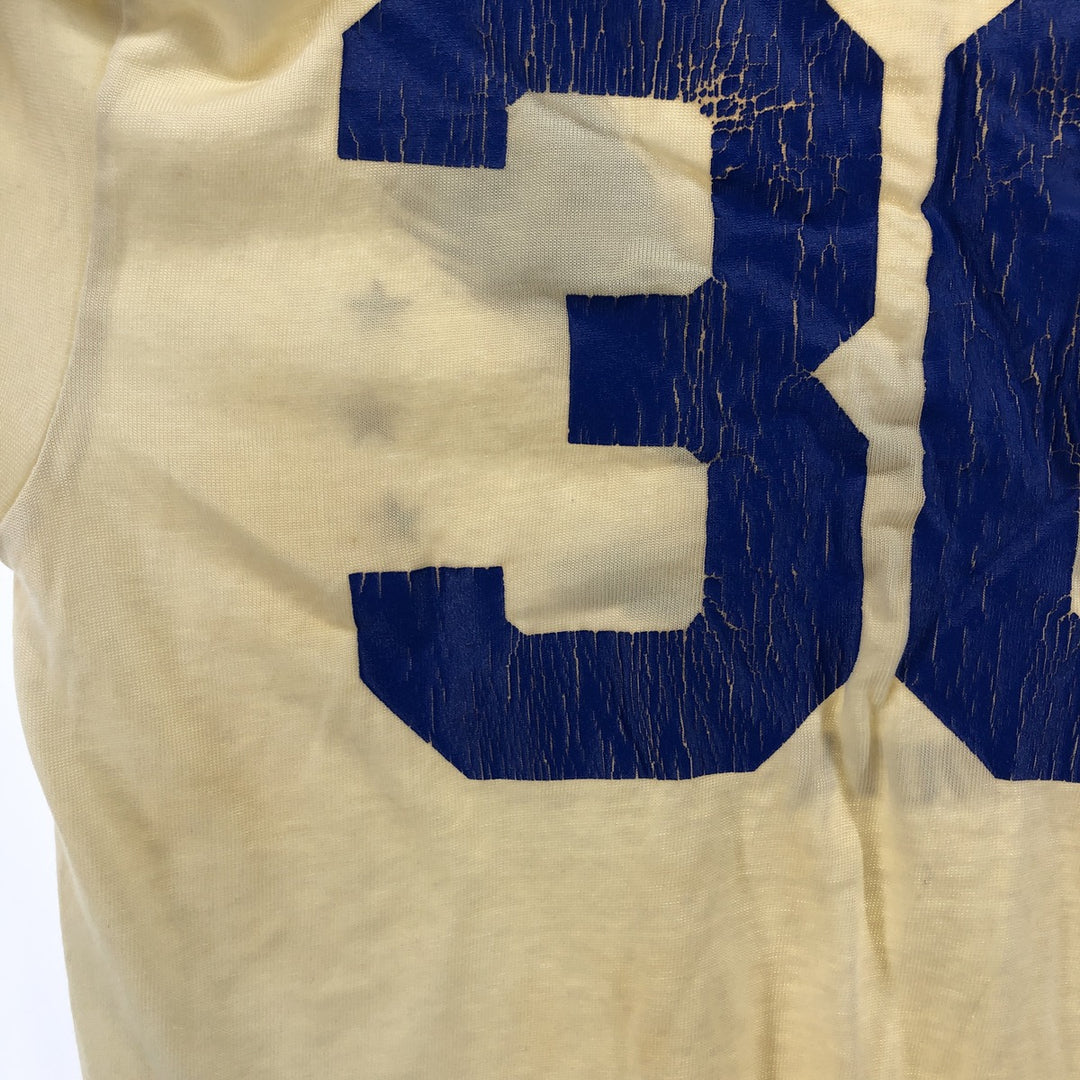 80'S Champion Tricot Tag Eagle Pattern V-neck Football T-shirt Made in USA Men's M size Vintage cotton unbleached Vintage Second Hand