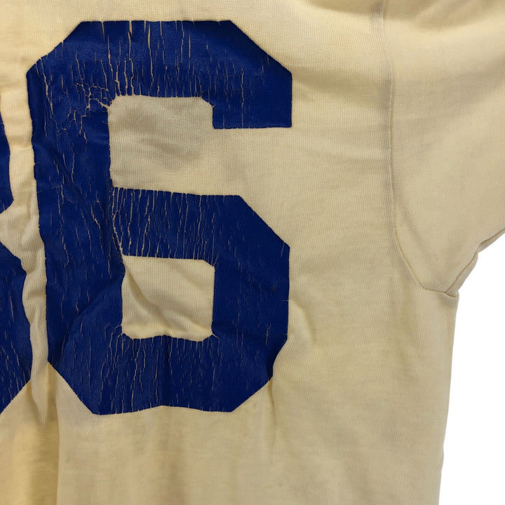 80'S Champion Tricot Tag Eagle Pattern V-neck Football T-shirt Made in USA Men's M size Vintage cotton unbleached Vintage Second Hand