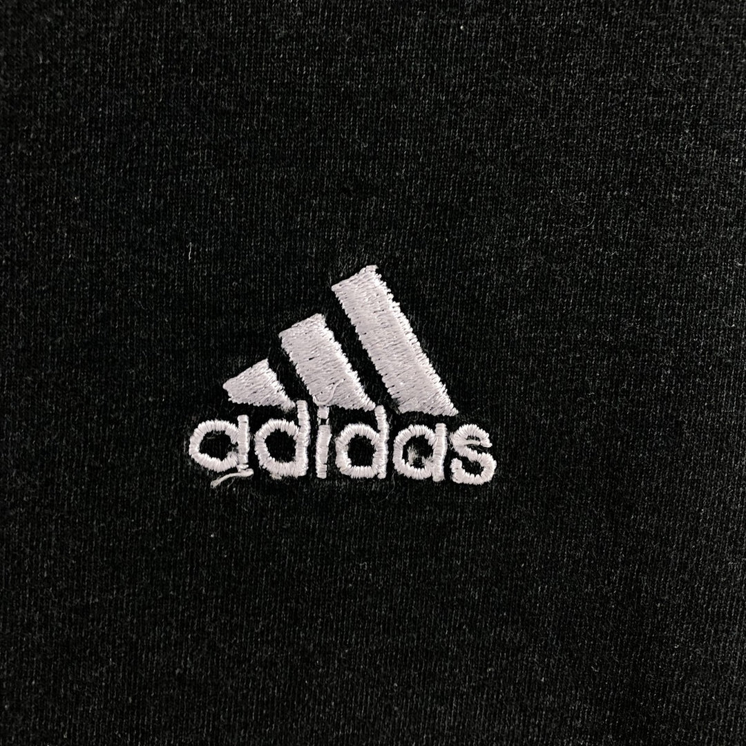 Adidas One Point Logo T-shirt Made in USA Men's XL cotton black type Vintage Second Hand