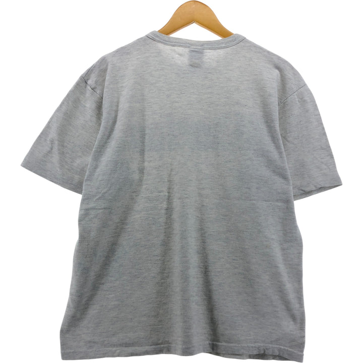 90'S Champion College T-shirt, Made in USA, Men's L size, Vintage cotton gray type Vintage Second Hand