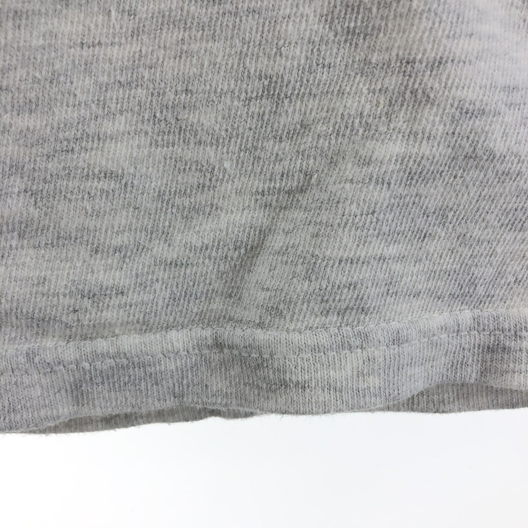 90'S Champion College T-shirt, Made in USA, Men's L size, Vintage cotton gray type Vintage Second Hand