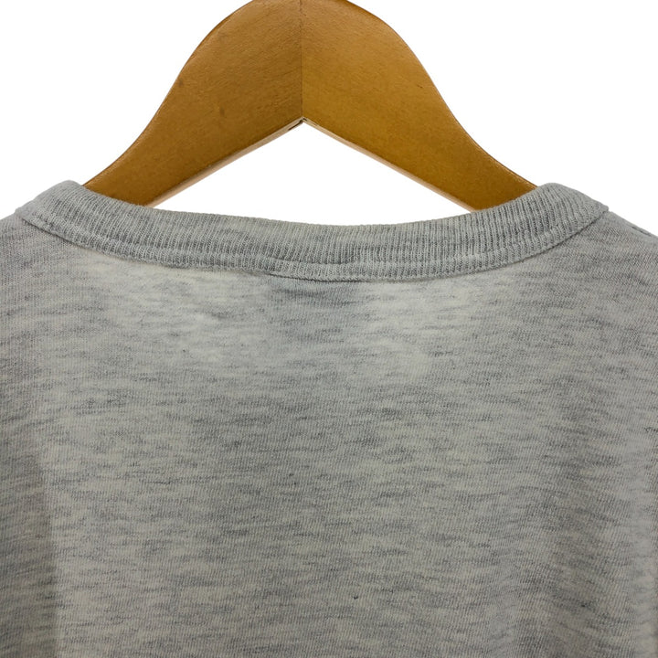 90'S Champion College T-shirt, Made in USA, Men's L size, Vintage cotton gray type Vintage Second Hand
