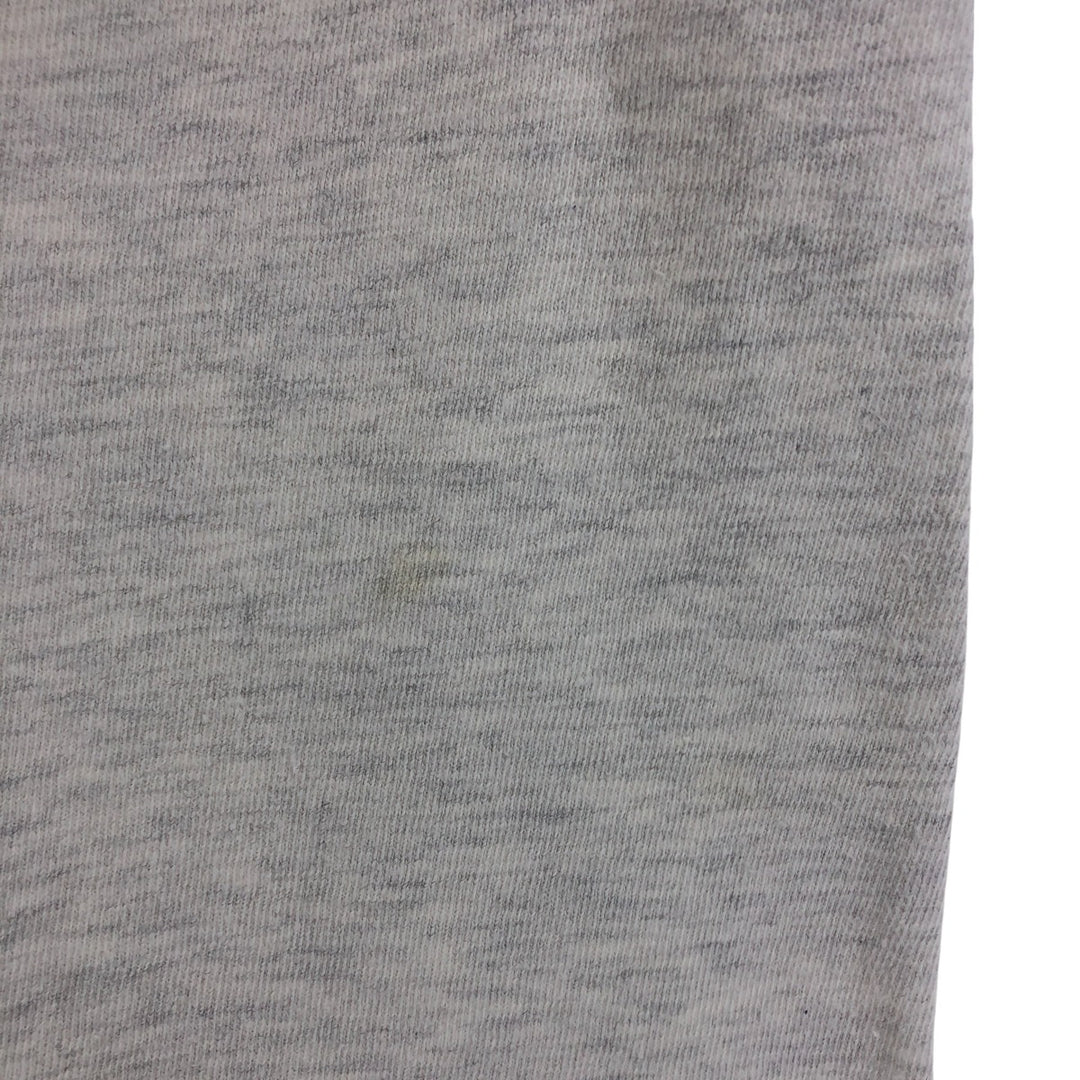 90'S Champion College T-shirt, Made in USA, Men's L size, Vintage cotton gray type Vintage Second Hand