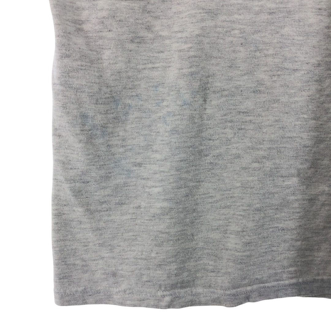 90'S Champion College T-shirt, Made in USA, Men's L size, Vintage cotton gray type Vintage Second Hand