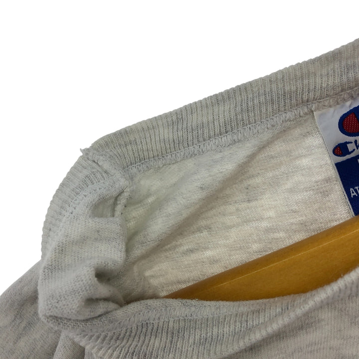 90'S Champion College T-shirt, Made in USA, Men's L size, Vintage cotton gray type Vintage Second Hand