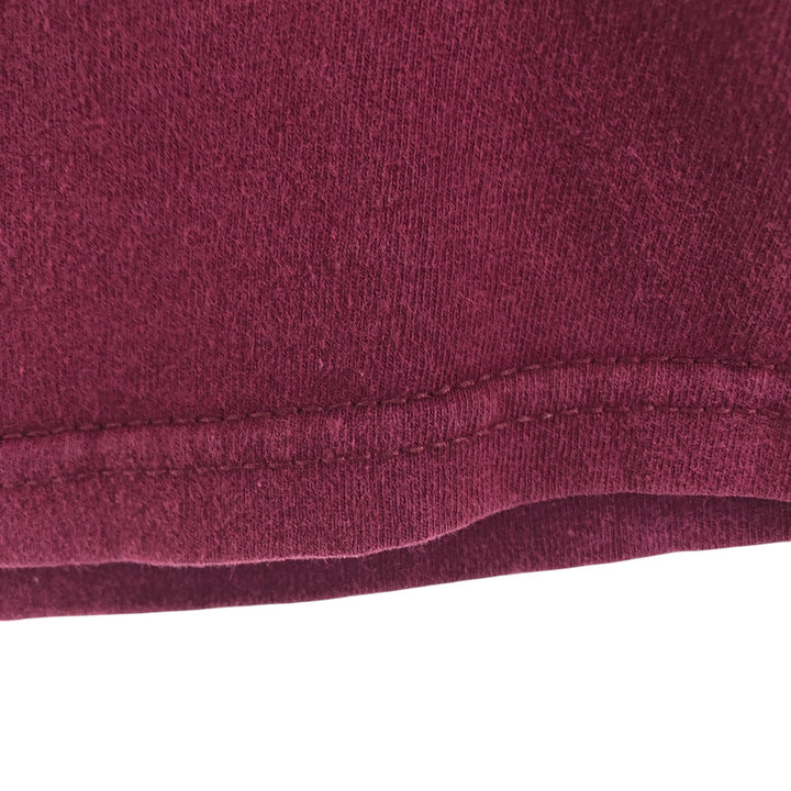 STUSSY surf skate T-shirt, size M for men cotton wine-red Vintage Second Hand