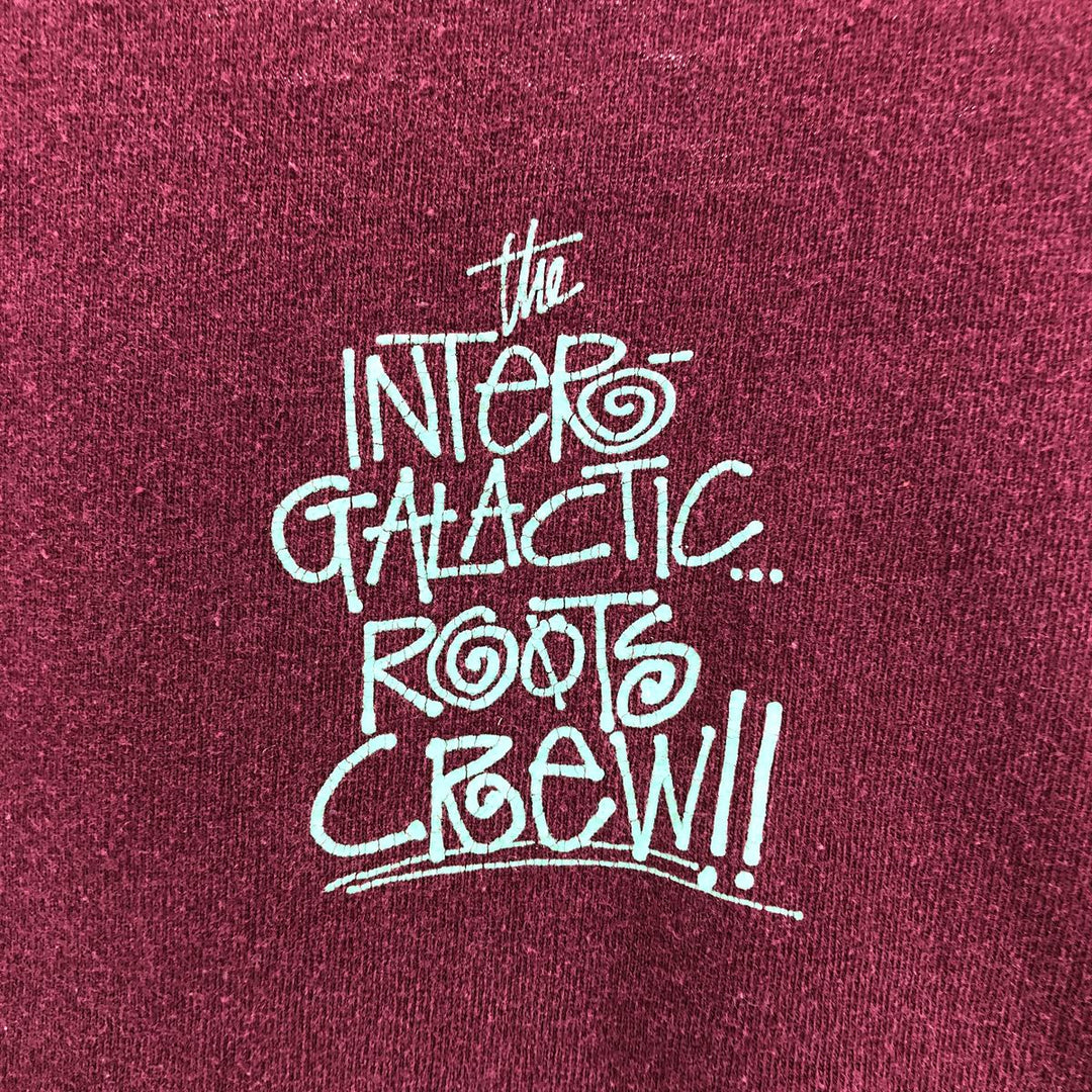 STUSSY surf skate T-shirt, size M for men cotton wine-red Vintage Second Hand