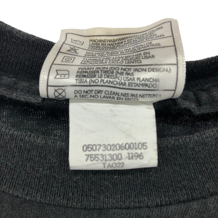 90'S Nike Sports Print T-Shirt Made in USA Men's L Size Vintage cotton black type Vintage Second Hand