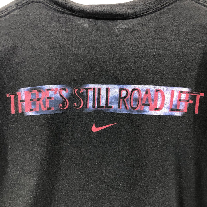90'S Nike Sports Print T-Shirt Made in USA Men's L Size Vintage cotton black type Vintage Second Hand