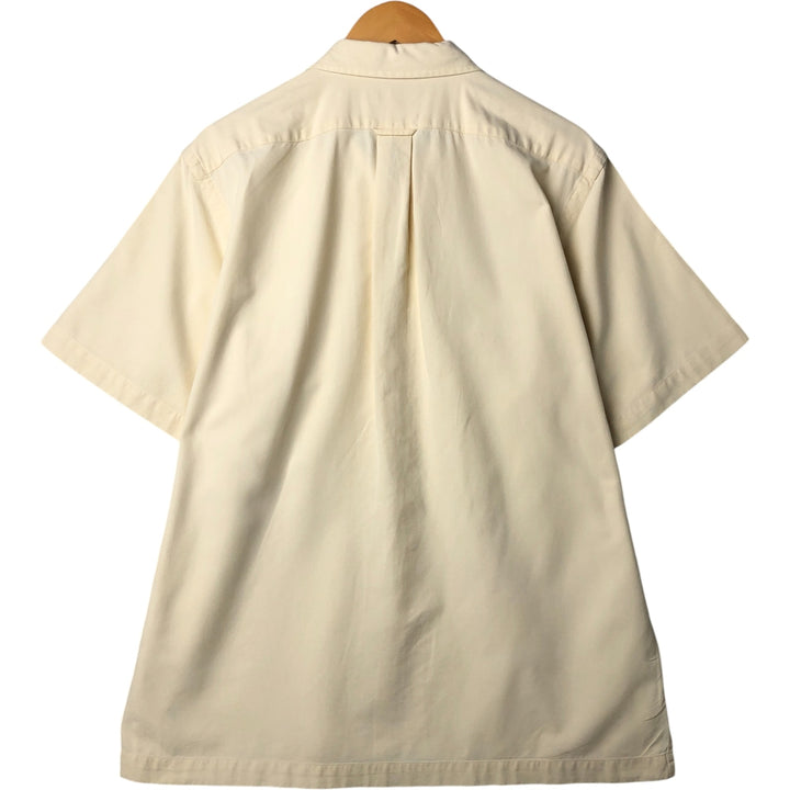 Ralph Lauren POLO by Ralph Lauren Short Sleeve Open Collar Cotton Shirt Box Shirt Men's L Size cotton yellow type Vintage Second Hand