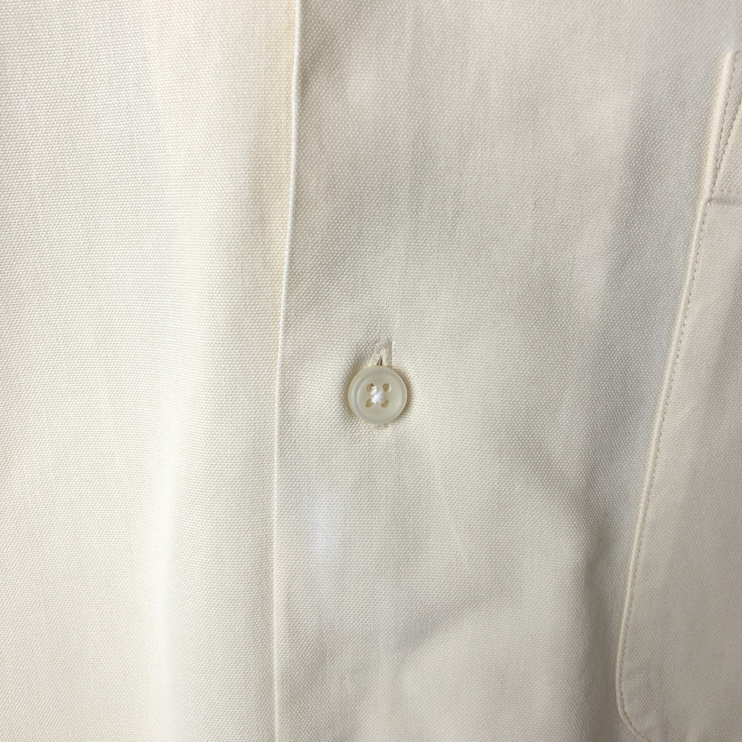 Ralph Lauren POLO by Ralph Lauren Short Sleeve Open Collar Cotton Shirt Box Shirt Men's L Size cotton yellow type Vintage Second Hand