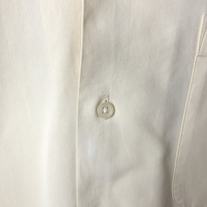 Ralph Lauren POLO by Ralph Lauren Short Sleeve Open Collar Cotton Shirt Box Shirt Men's L Size cotton yellow type Vintage Second Hand