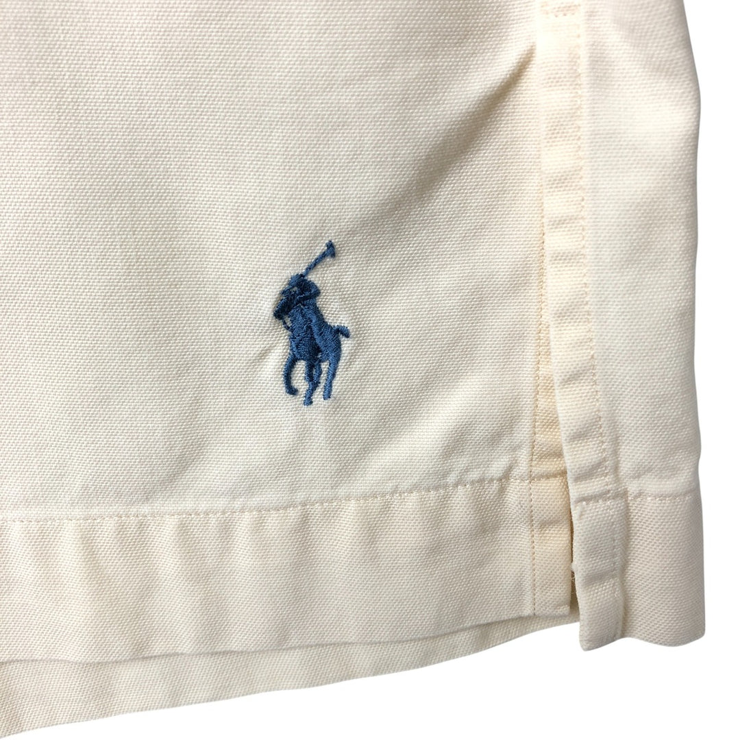 Ralph Lauren POLO by Ralph Lauren Short Sleeve Open Collar Cotton Shirt Box Shirt Men's L Size cotton yellow type Vintage Second Hand