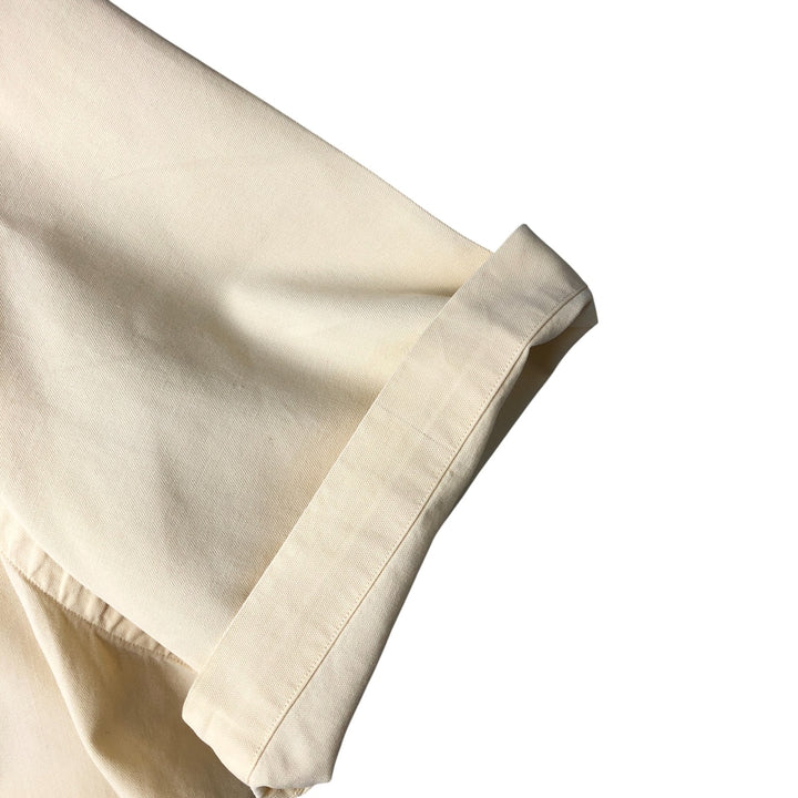 Ralph Lauren POLO by Ralph Lauren Short Sleeve Open Collar Cotton Shirt Box Shirt Men's L Size cotton yellow type Vintage Second Hand
