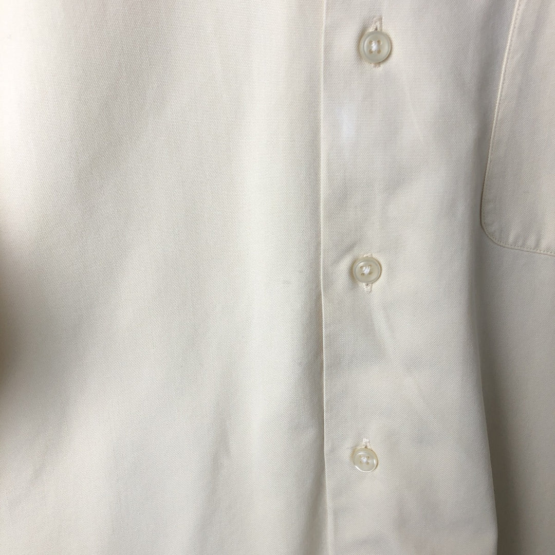 Ralph Lauren POLO by Ralph Lauren Short Sleeve Open Collar Cotton Shirt Box Shirt Men's L Size cotton yellow type Vintage Second Hand