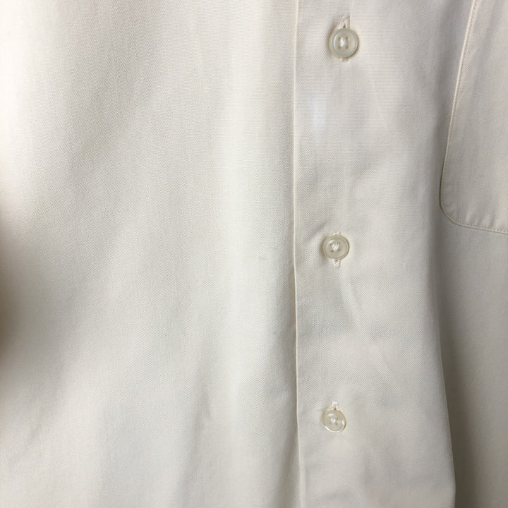Ralph Lauren POLO by Ralph Lauren Short Sleeve Open Collar Cotton Shirt Box Shirt Men's L Size cotton yellow type Vintage Second Hand