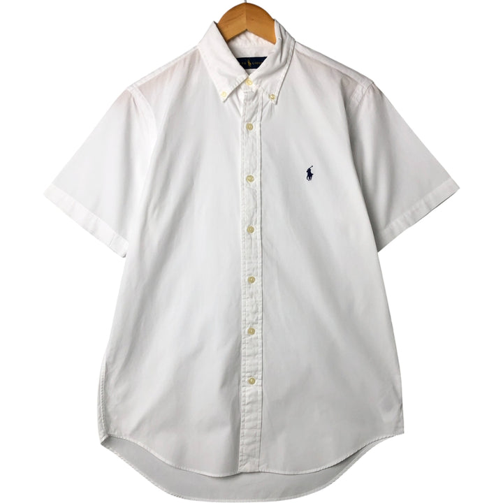 Ralph Lauren short sleeve button down shirt, size S cotton white type Vintage Second Hand