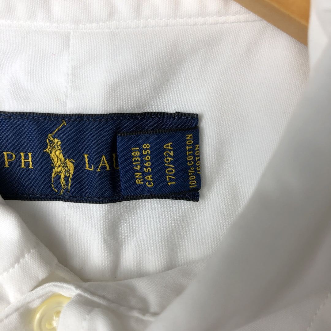Ralph Lauren short sleeve button down shirt, size S cotton white type Vintage Second Hand