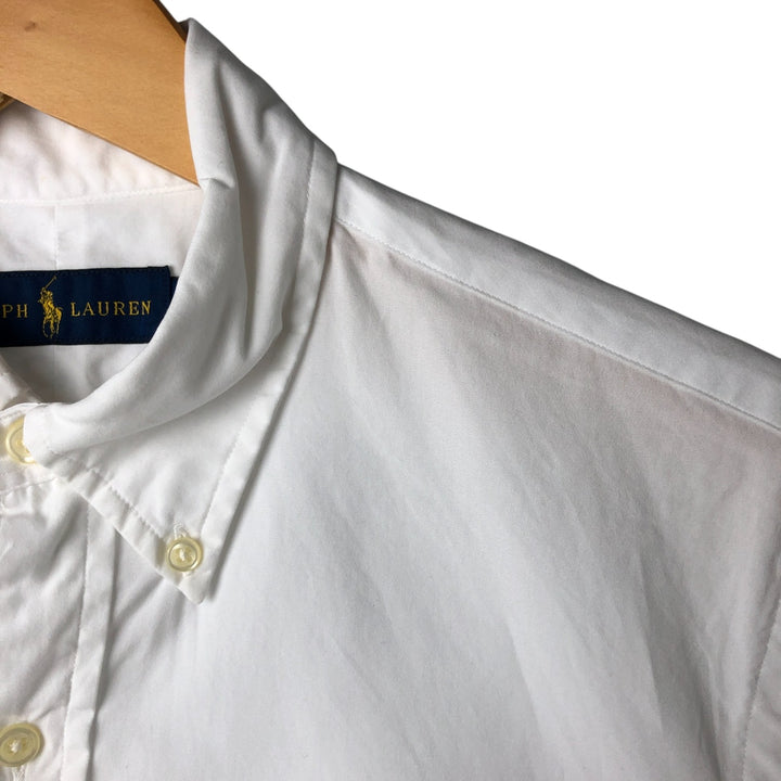 Ralph Lauren short sleeve button down shirt, size S cotton white type Vintage Second Hand