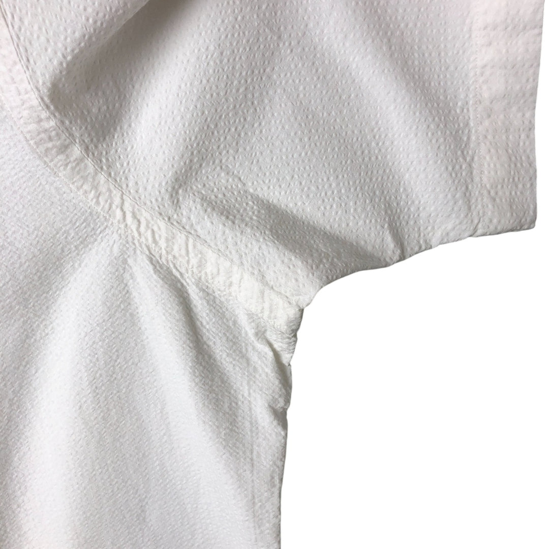Ralph Lauren Classic Fit Seersucker Short Sleeve Button Down Shirt Men's XL cotton white type Vintage Second Hand