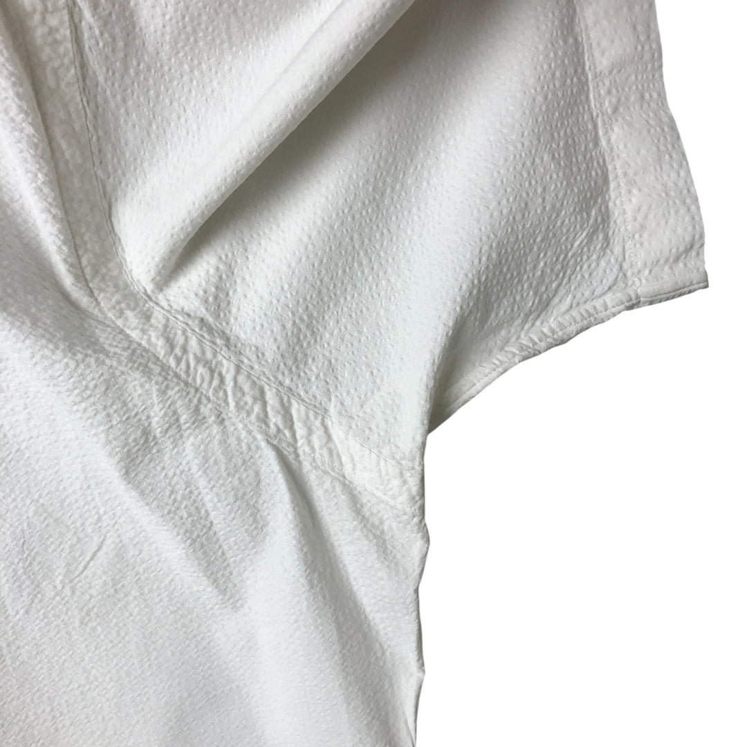 Ralph Lauren Classic Fit Seersucker Short Sleeve Button Down Shirt Men's XL cotton white type Vintage Second Hand