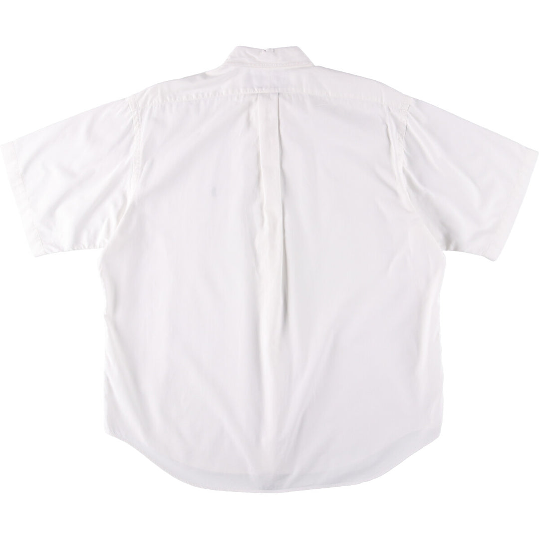 Ralph Lauren short sleeve button down shirt, men's XL size cotton white type Vintage Second Hand