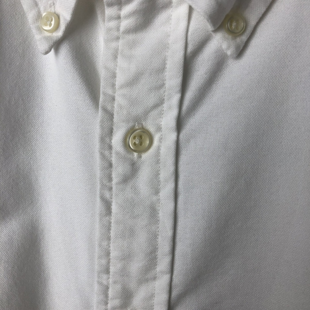 Ralph Lauren CUSTOM FIT short sleeve button down shirt, men's size L cotton white type Vintage Second Hand