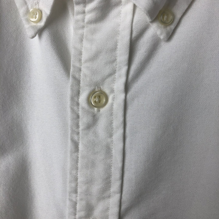 Ralph Lauren CUSTOM FIT short sleeve button down shirt, men's size L cotton white type Vintage Second Hand
