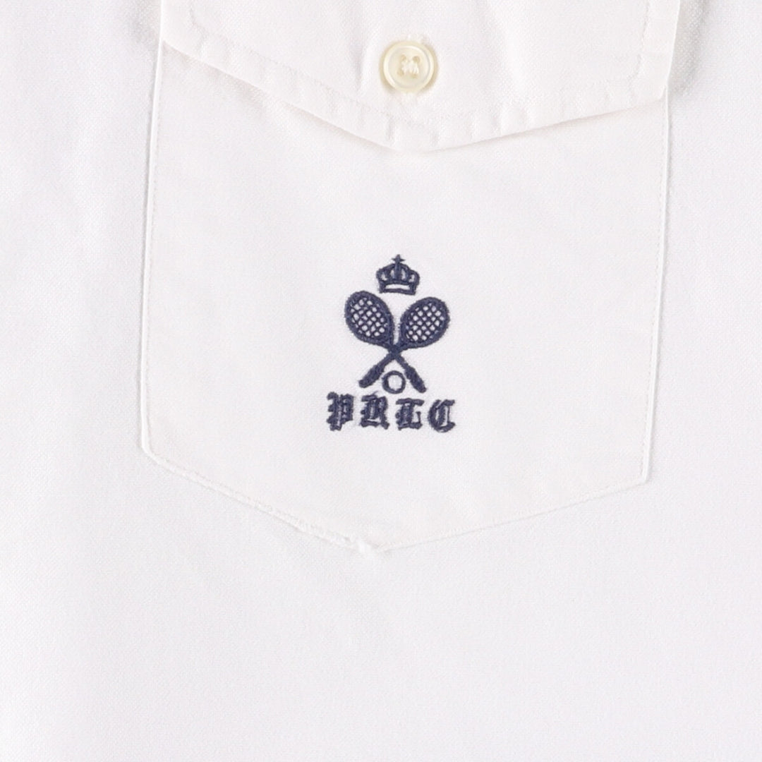 Ralph Lauren BLAKE short sleeve button down shirt, men's XL size cotton white type Vintage Second Hand