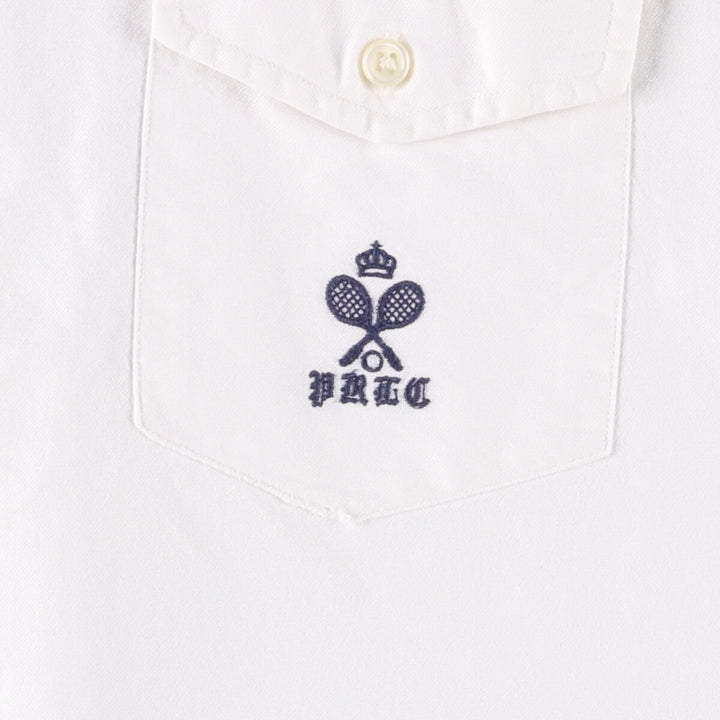 Ralph Lauren BLAKE short sleeve button down shirt, men's XL size cotton white type Vintage Second Hand