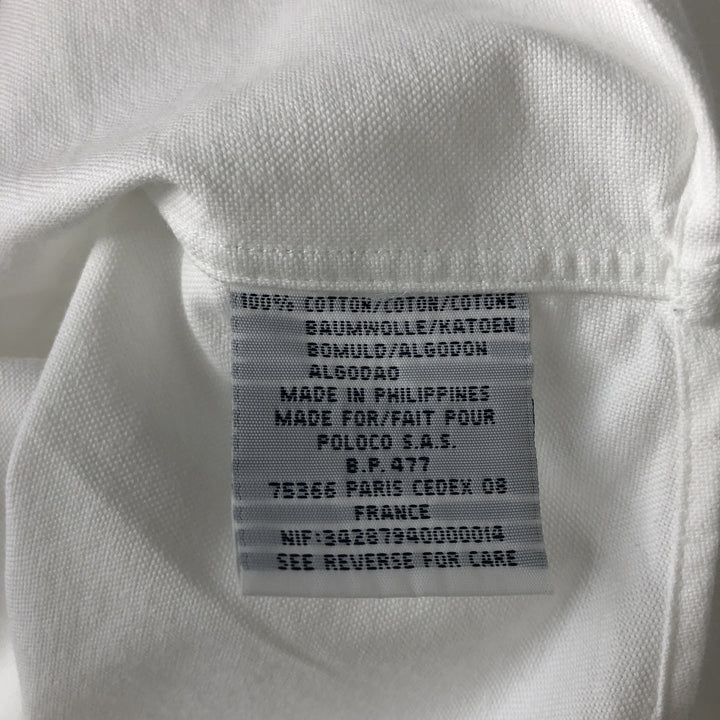 Ralph Lauren POLO by Ralph Lauren BLAKE short sleeve button down shirt, men's XL size cotton white type Vintage Second Hand