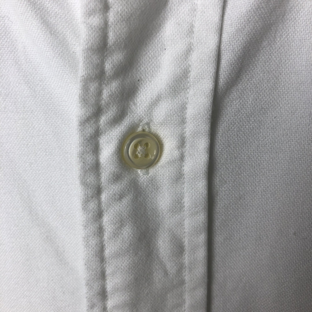 Ralph Lauren POLO by Ralph Lauren BLAKE short sleeve button down shirt, men's XL size cotton white type Vintage Second Hand