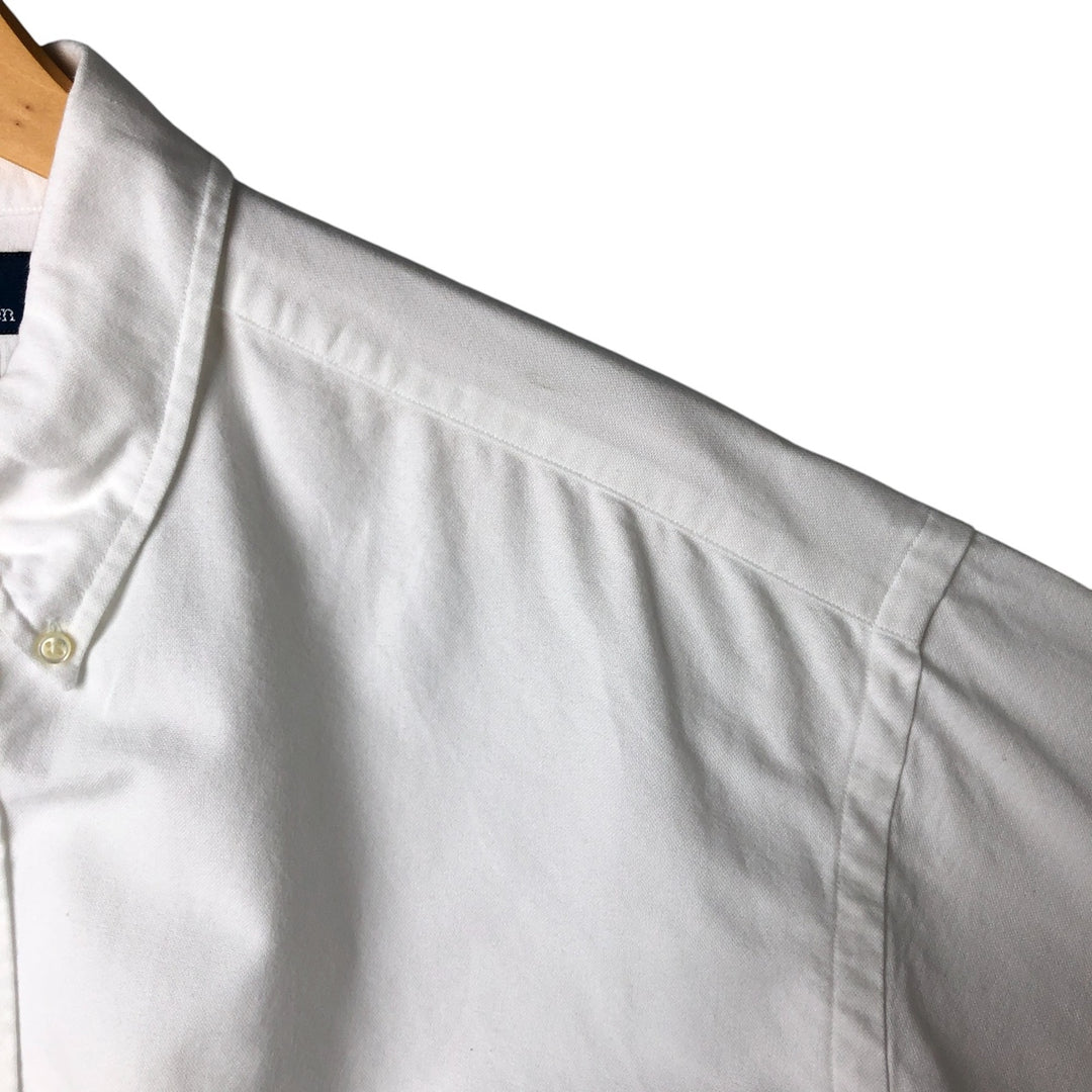 Ralph Lauren POLO by Ralph Lauren BLAKE short sleeve button down shirt, men's XL size cotton white type Vintage Second Hand