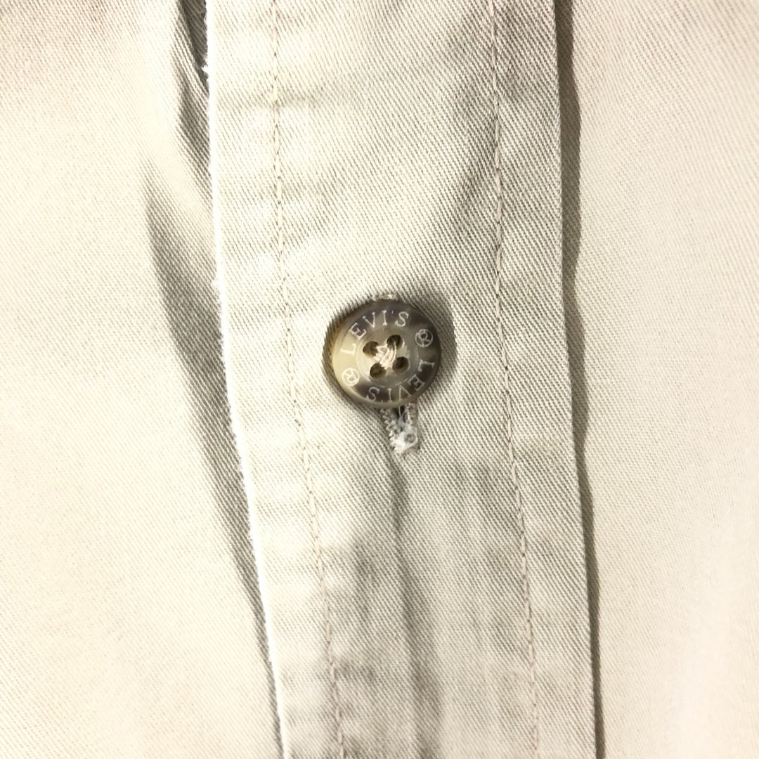 Levi's short sleeve cotton shirt, men's size XL cotton Beige type Vintage Second Hand