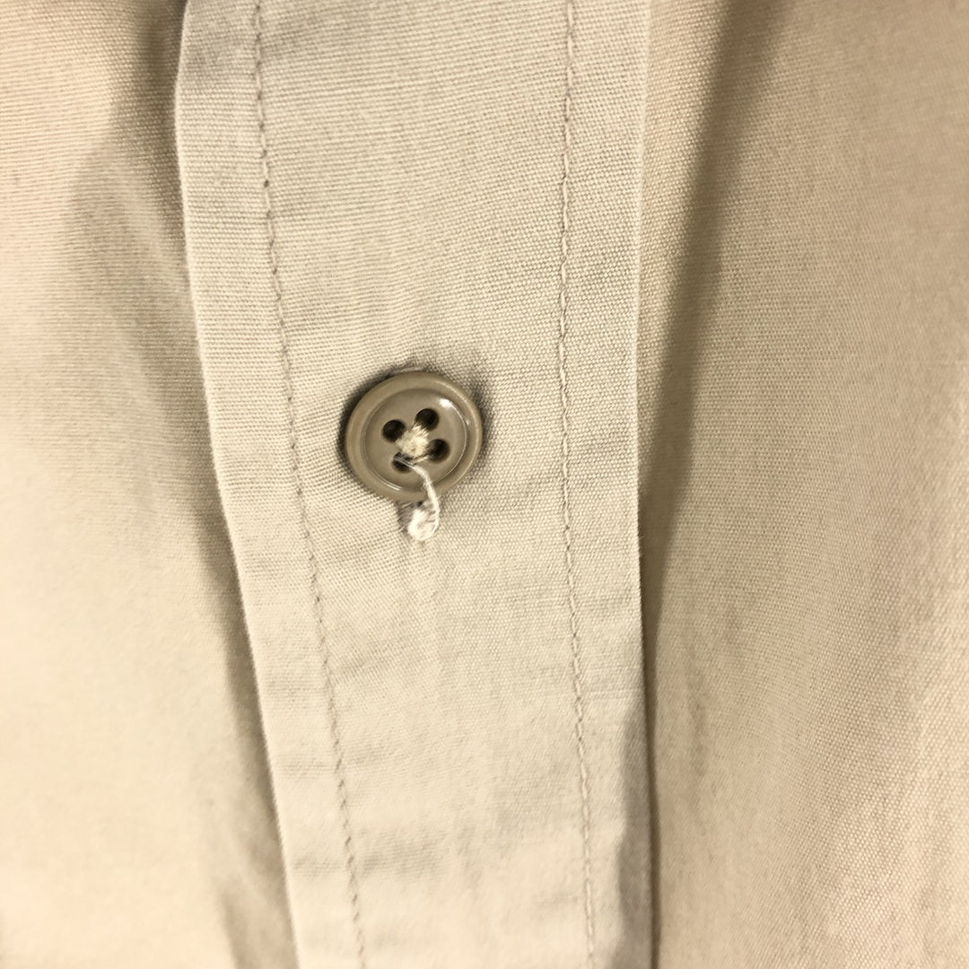 LLBean short sleeve cotton shirt, men's size L cotton Beige type Vintage Second Hand