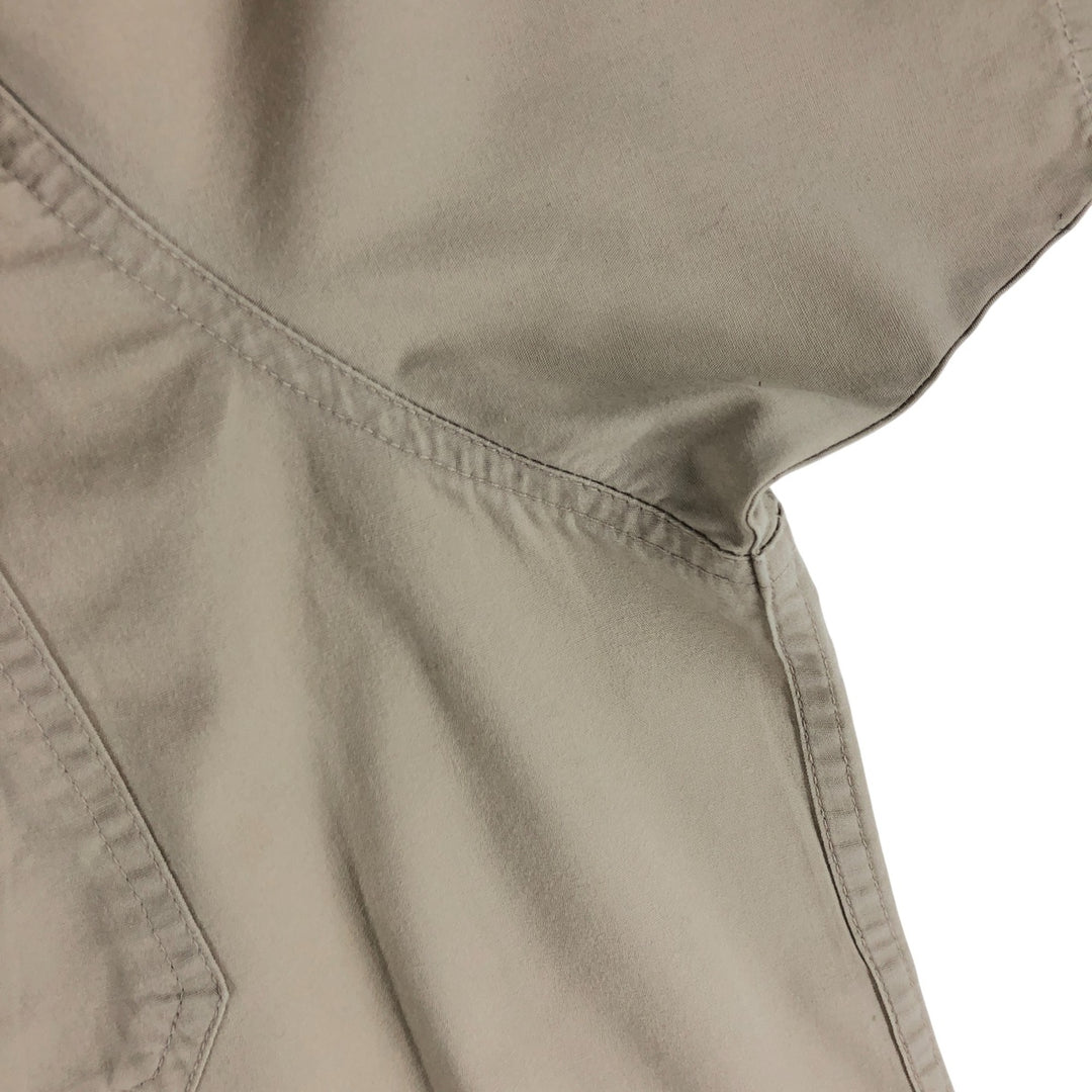 LLBean short sleeve cotton shirt, men's size L cotton Beige type Vintage Second Hand