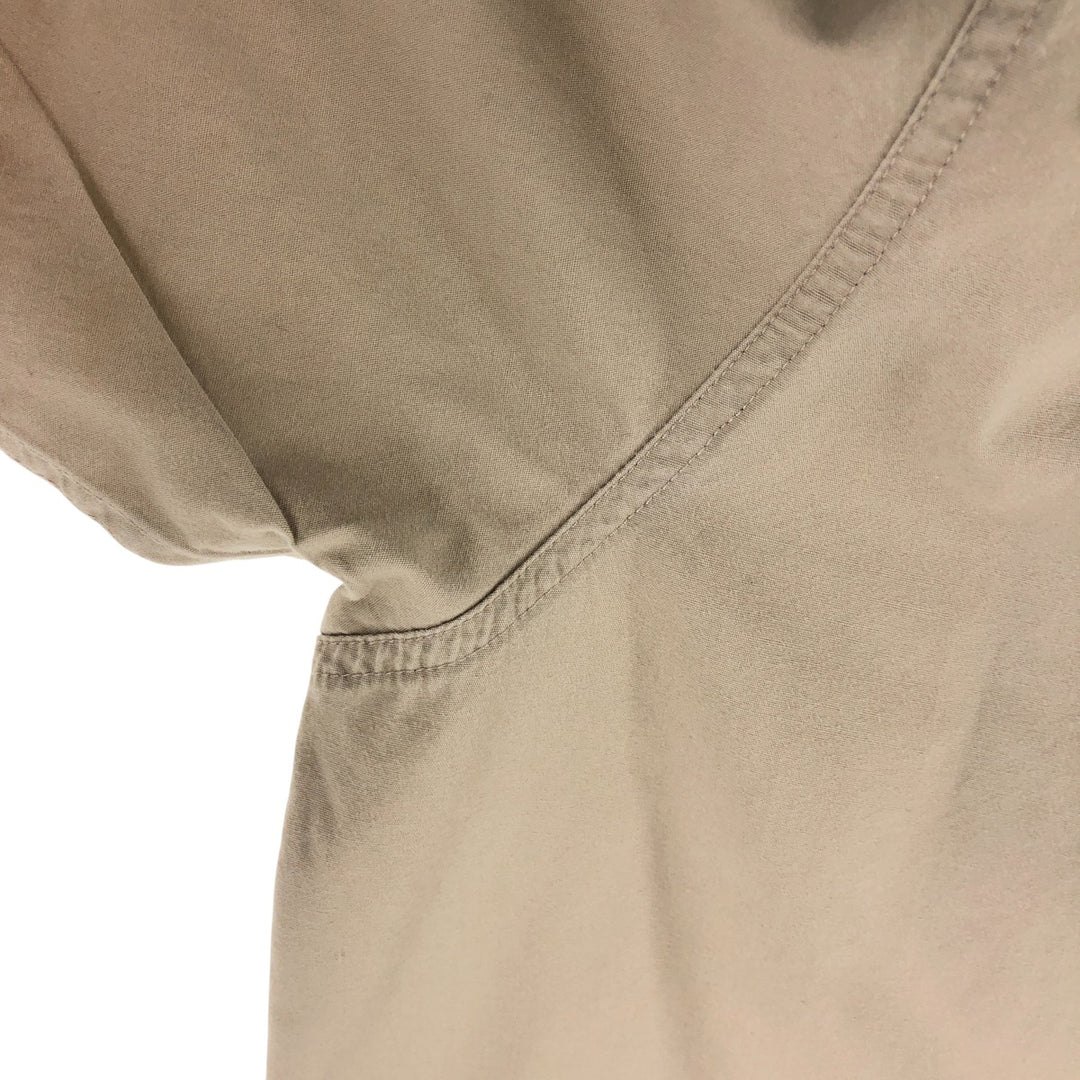 LLBean short sleeve cotton shirt, men's size L cotton Beige type Vintage Second Hand