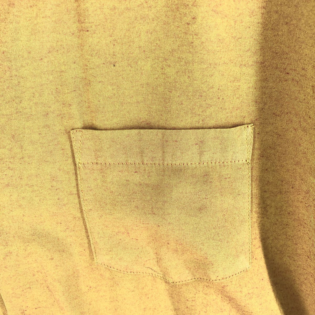 BC ETHIC Short Sleeve Open Collar Rayon Shirt Box Shirt Made in USA Men's L size Rayon ocher yellow type Vintage Second Hand