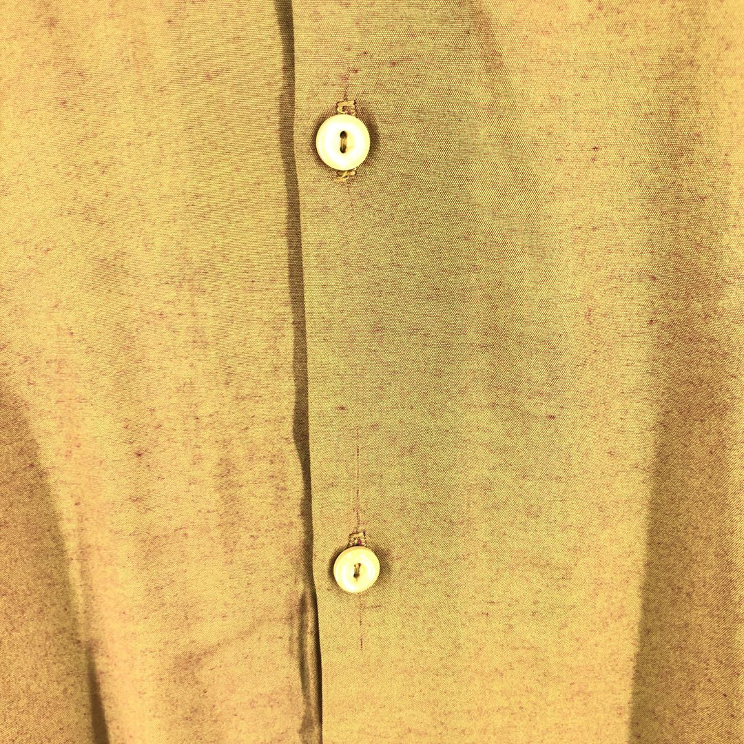 BC ETHIC Short Sleeve Open Collar Rayon Shirt Box Shirt Made in USA Men's L size Rayon ocher yellow type Vintage Second Hand