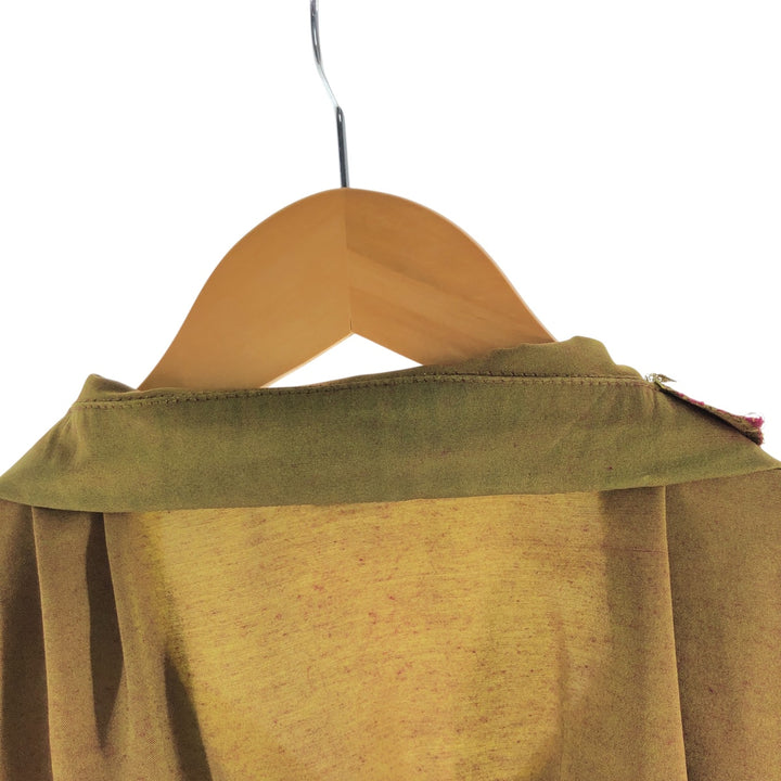 BC ETHIC Short Sleeve Open Collar Rayon Shirt Box Shirt Made in USA Men's L size Rayon ocher yellow type Vintage Second Hand