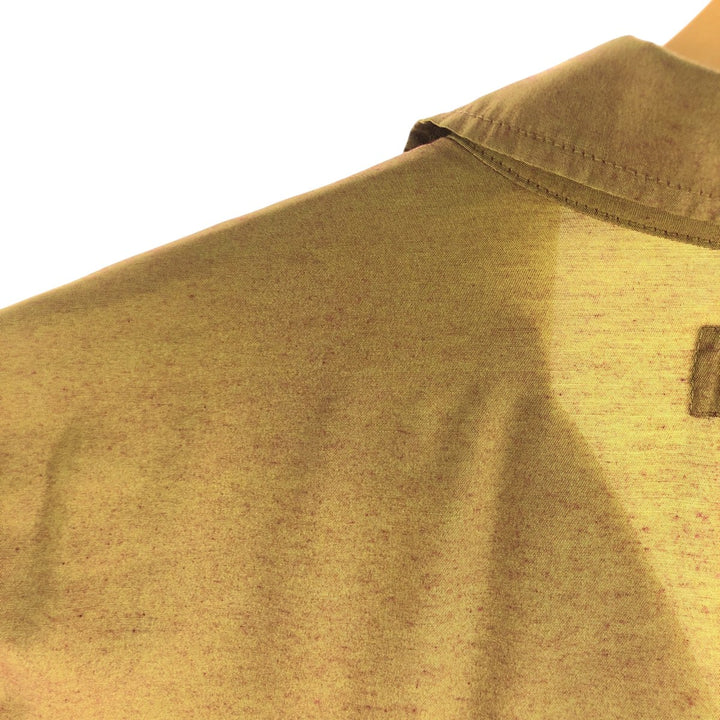 BC ETHIC Short Sleeve Open Collar Rayon Shirt Box Shirt Made in USA Men's L size Rayon ocher yellow type Vintage Second Hand