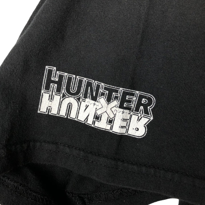 HUNTER HUNTER Hunter x Hunter Anime Character Print T-shirt Men's L size unclear black type Vintage Second Hand
