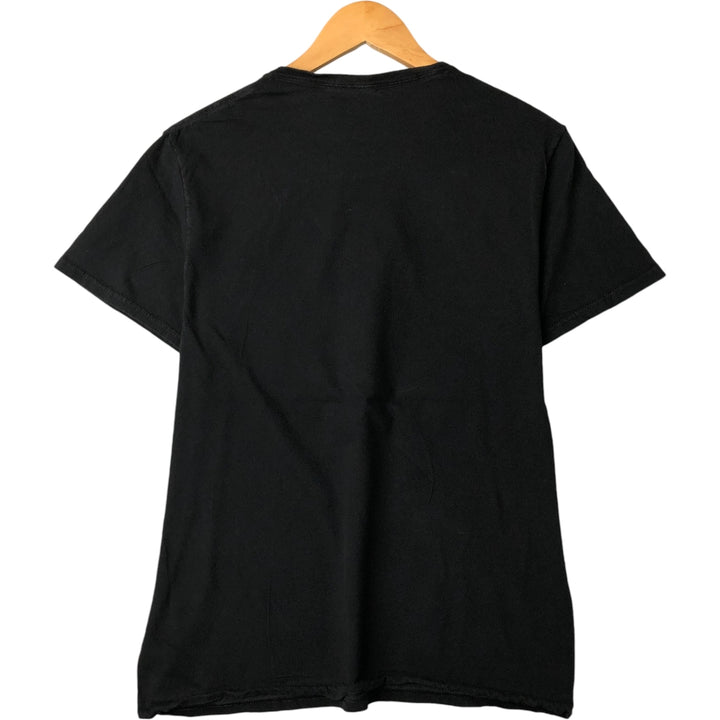 POKEMON Pikachu Anime Character Print T-Shirt Men's M Size cotton black type Vintage Second Hand