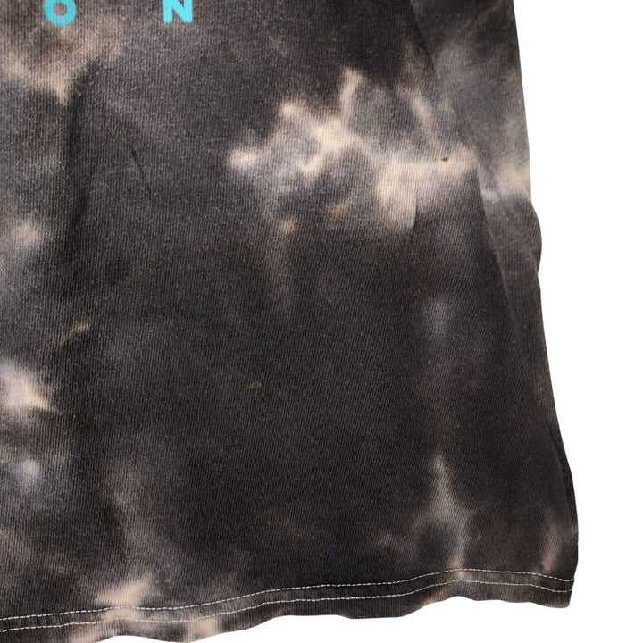 INUYASYA Inuyasha Tie-dye Pattern Anime Character Print T-shirt Men's L size cotton gray type Vintage Second Hand