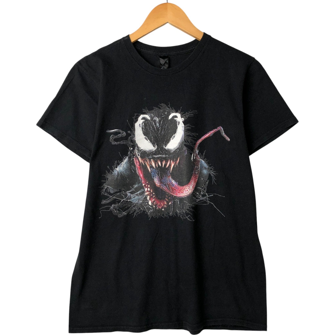 Hanes VENOM Character Print T-Shirt, Men's M cotton black type Vintage Second Hand