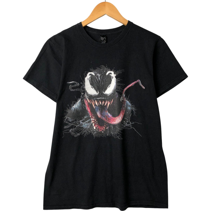 Hanes VENOM Character Print T-Shirt, Men's M cotton black type Vintage Second Hand