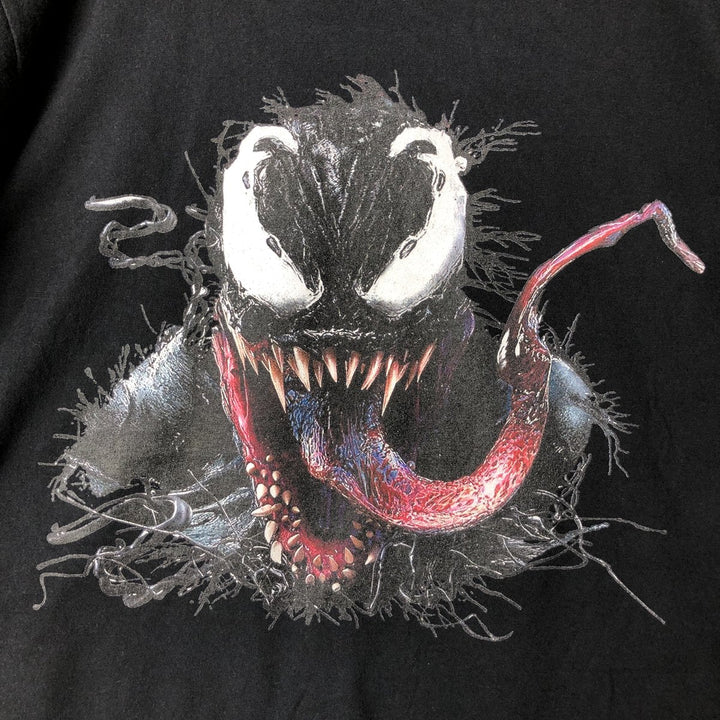 Hanes VENOM Character Print T-Shirt, Men's M cotton black type Vintage Second Hand