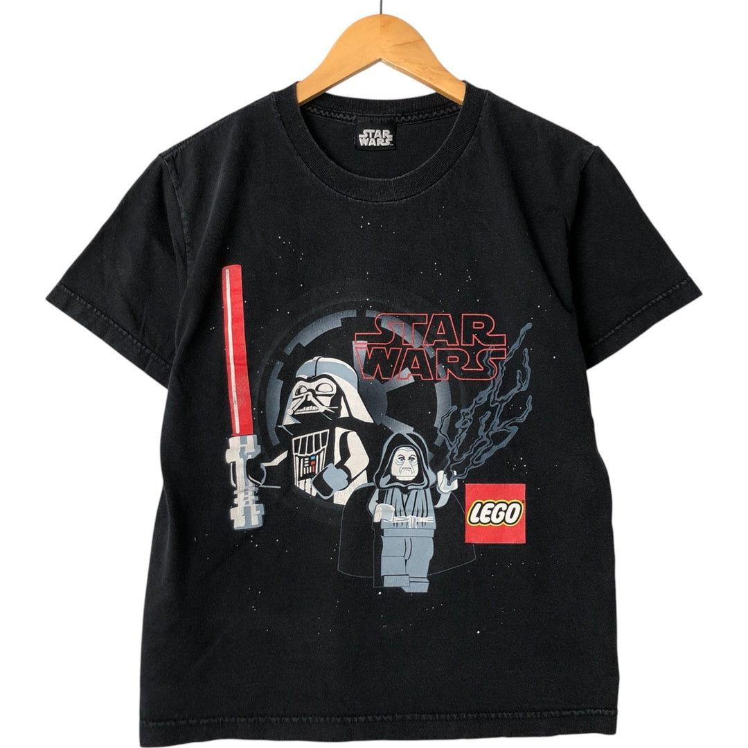 STAR WARS Darth Vader character print T-shirt, men's size S unclear black type Vintage Second Hand