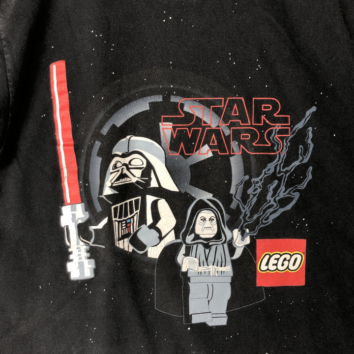 STAR WARS Darth Vader character print T-shirt, men's size S unclear black type Vintage Second Hand
