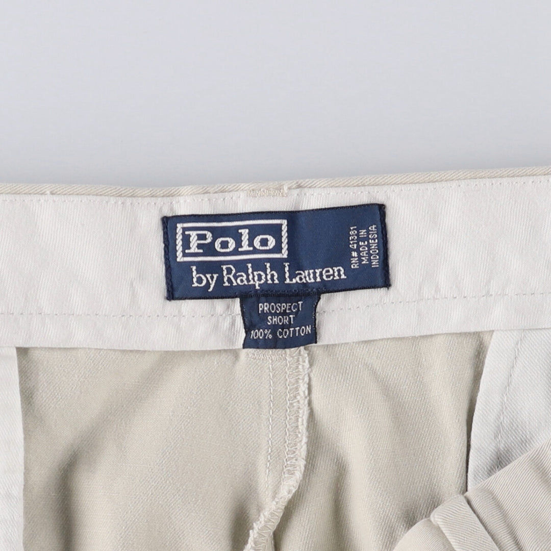 Ralph Lauren POLO by Ralph Lauren PROSPECT SHORT Chino shorts Short pants Men's w36 equivalent cotton Beige type Vintage Second Hand
